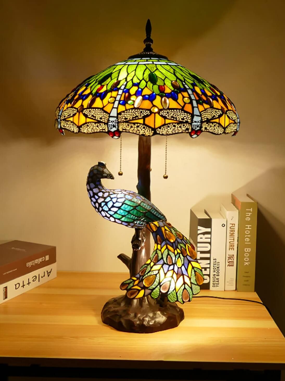 Peacock Tiffany Lamps