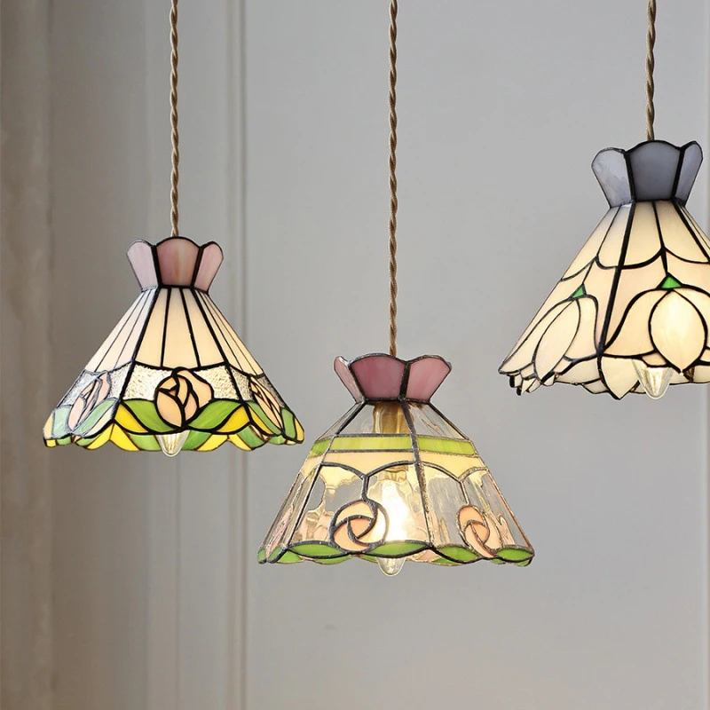 Tiffany Style Glass Chandelier