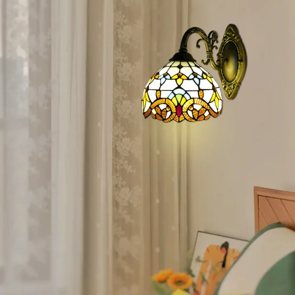 Tiffany Vintage Wall Lamp for Living Room and Bedroom