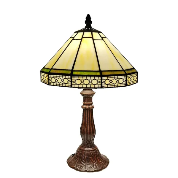 Tiffany Geometric Glass Table Lamp