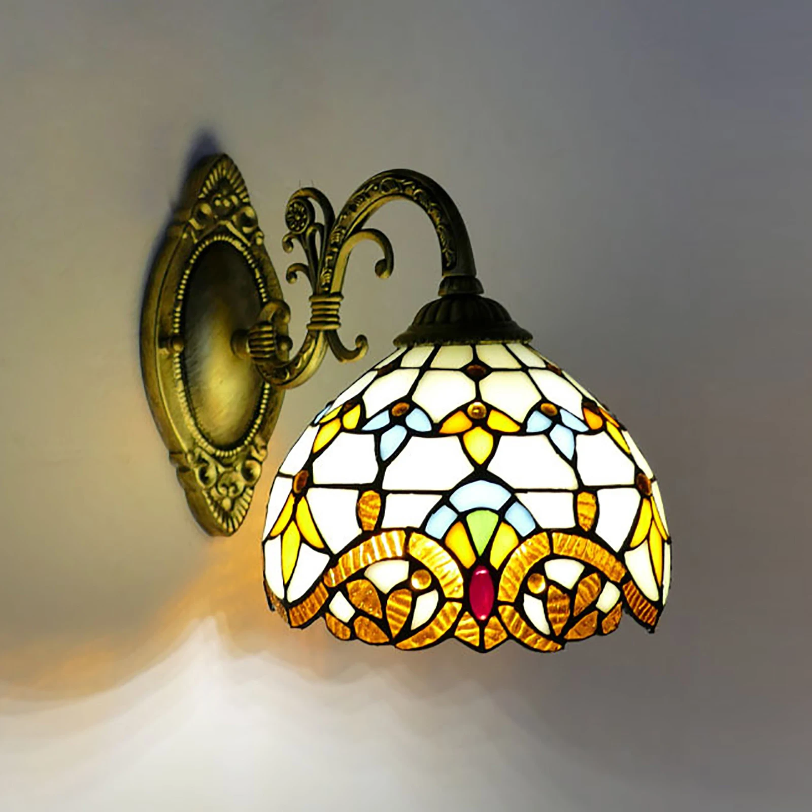 Tiffany Vintage Wall Lamp for Living Room and Bedroom