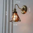 Tiffany Style Stained Glass Wall Sconce