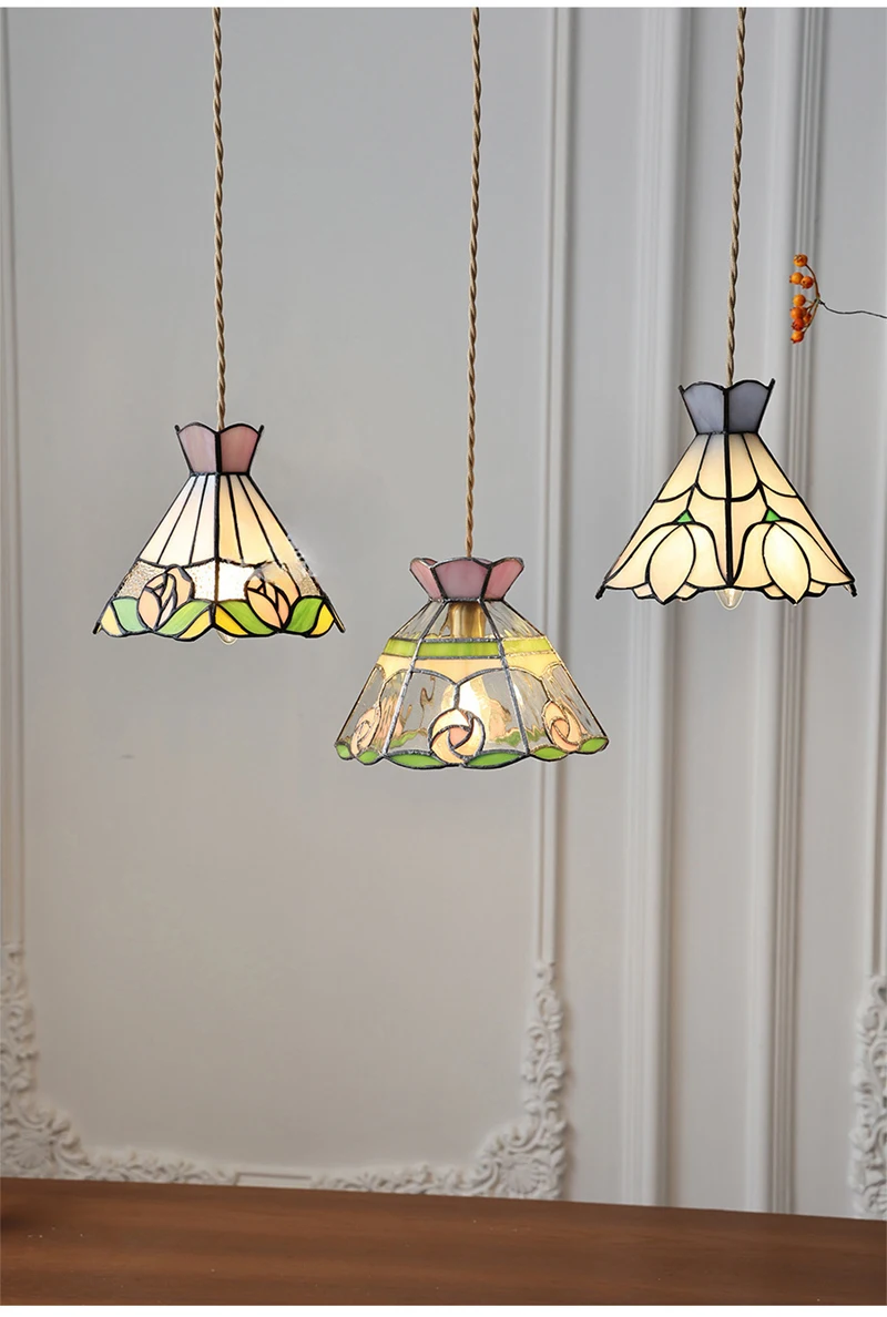 Tiffany Style Glass Chandelier