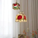 Tiffany Style Glass Chandelier