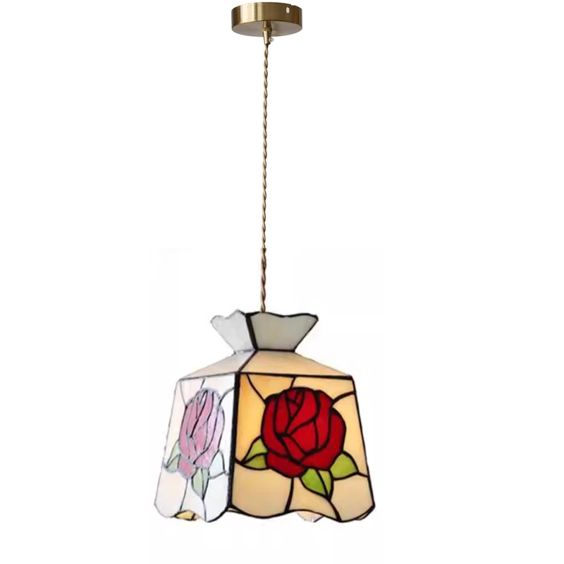 Tiffany Style Glass Chandelier