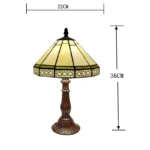 Tiffany Geometric Glass Table Lamp