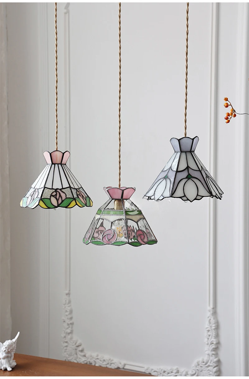 Tiffany Style Glass Chandelier