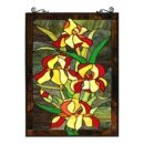 Tiffany Style Floral Stained Glass Window Panel