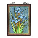 Tiffany Style Floral Vertical Hanging Window Panel