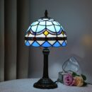 Tiffany Style Colored Glass Table Lamp - Baroque