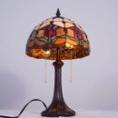 12" Lilac Double Glass Table Lamp