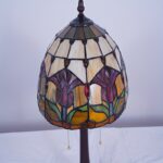 12" Tiffany-Style Floral Glass Table Lamp