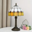 Tiffany Style Colored Glass Table Lamp - Dragonfly