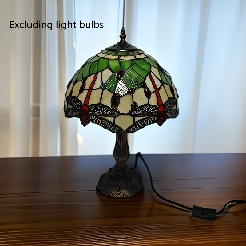 12" Dragonfly Mediterranean Style Desk Lamp